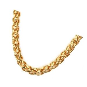 cadena tejido trigo de oro