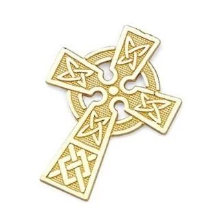 cruz celta de oro amarillo
