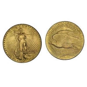 moneda aguila doble de oro americana