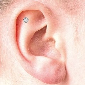 piercing caracola exterior oreja