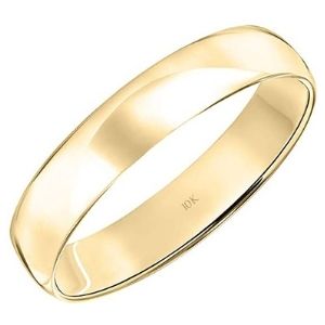 anillo de boda para mujer, de oro amarillo de 10 k