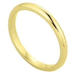 anillo de bebe, de oro amarillo solido de 10 k