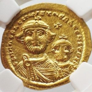 moneda de oro del imperio bizantino autentica sin circular