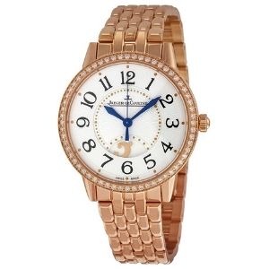 reloj suizo analogico jaeger-lecoultre rendez-vous q3442120, para mujer, de oro rosa de 18 k