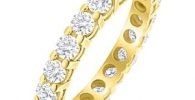 anillo de oro amarillo de 18 k con diamantes
