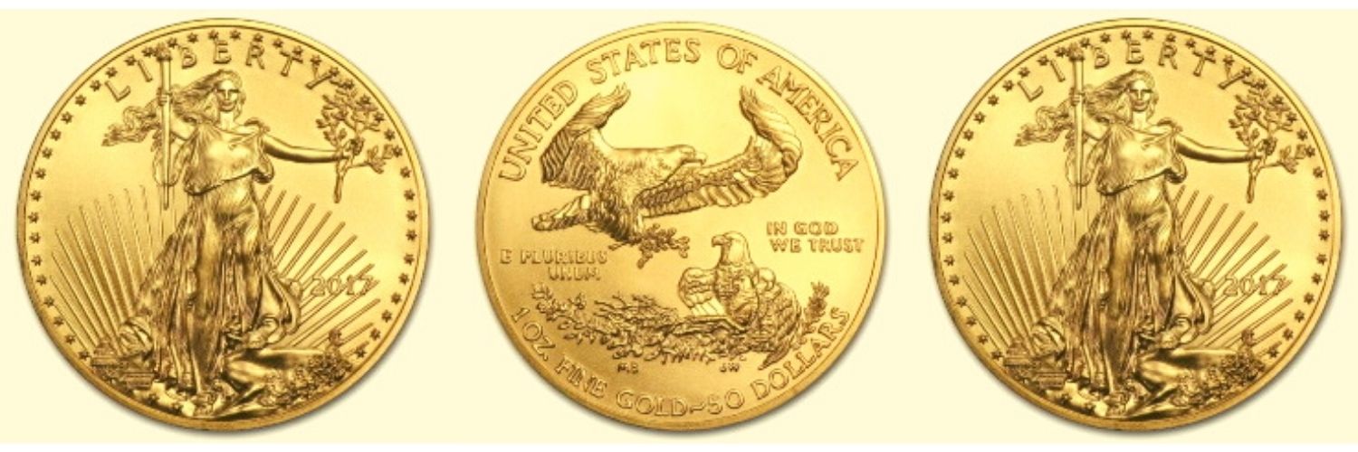 historia de las monedas aguila de oro americanas