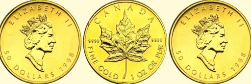 historia de las monedas dolar canadiense de oro