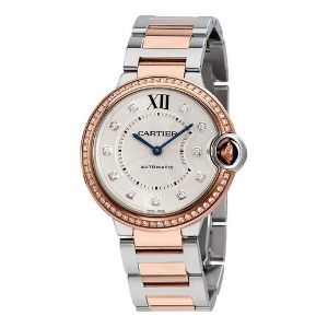 reloj cartier Ballon Bleu W3BB0004, de oro rosa de 18 k y acero inoxidable, para mujer
