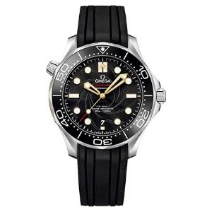 reloj Omega Seamaster James Bond Limited Edition 210.22.42.20.01.004, de oro amarillo de 18 k y acero inoxidable, con correa de goma, para hombre