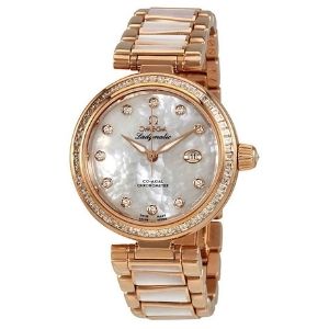 reloj Omega De Ville Ladymatic 425.65.34.20.55.007, de oro rosa de 18 k con diamantes, para mujer