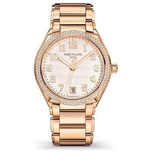 reloj patek philippe twenty-4 7300/1200R-001, de oro rosa de 18 k, con diamantes, para mujer