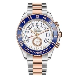 reloj rolex yacht-master ii automatic 44mm 116681, de oro rosa de 18 k y acero inoxidable, para hombre