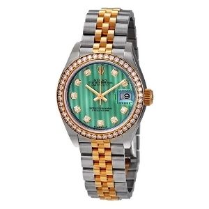 reloj rolex lady-datejust 28 automatic 28mm 279383GNDJ, de oro amarillo de 18 k y acero inoxidable, con diamantes, para mujer