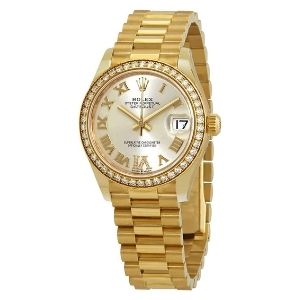 reloj rolex datejust 31 automatic 31mm 278288SRDP, de oro amarillo de 18 k con diamantes, para mujer