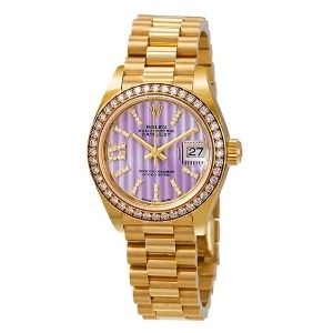 reloj rolex lady-datejust 28 automatic 28 mm 279138LISRDP, de oro amarillo de 18 k con diamantes, para mujer