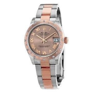reloj rolex datejust 31 automatic 31mm 278341PRO, de oro rosa de 18 k y acero inoxidable, con diamantes, para mujer