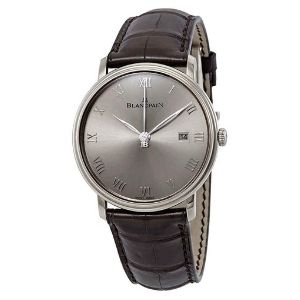 reloj Blancpain Villeret ultra slim automatic 40mm 6651-1504-55B, de oro blanco de 18 k con correa de piel, para hombre