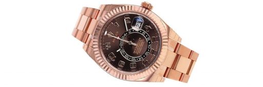 reloj rolex sky-dweller 326935 de oro rosa de 18 k para hombre
