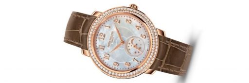 reloj patek philippe calatrava 4968r-001 de oro rosa de 18 k con diamantes y pulsera de piel, para mujer