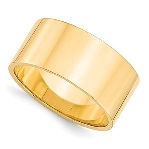 anillo de matrimonio clasico, para hombre, de oro amarillo de 14k