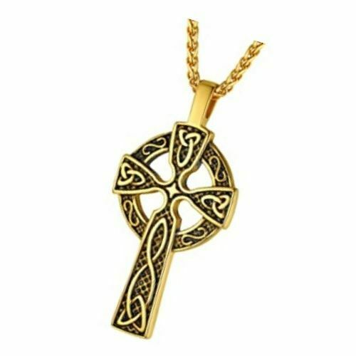 cadenas de oro con joyas celtas